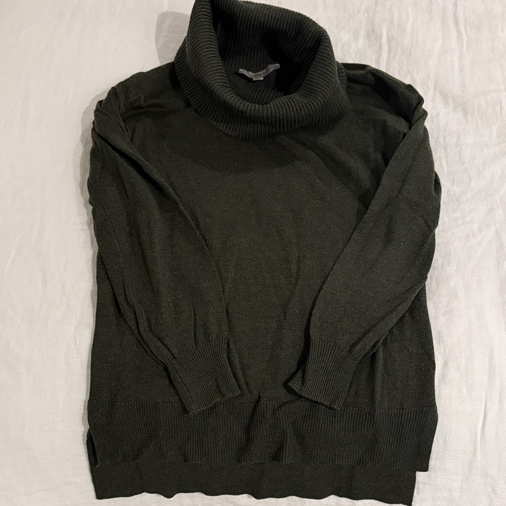 LOFT Dark Green Cowl Neck Sweater